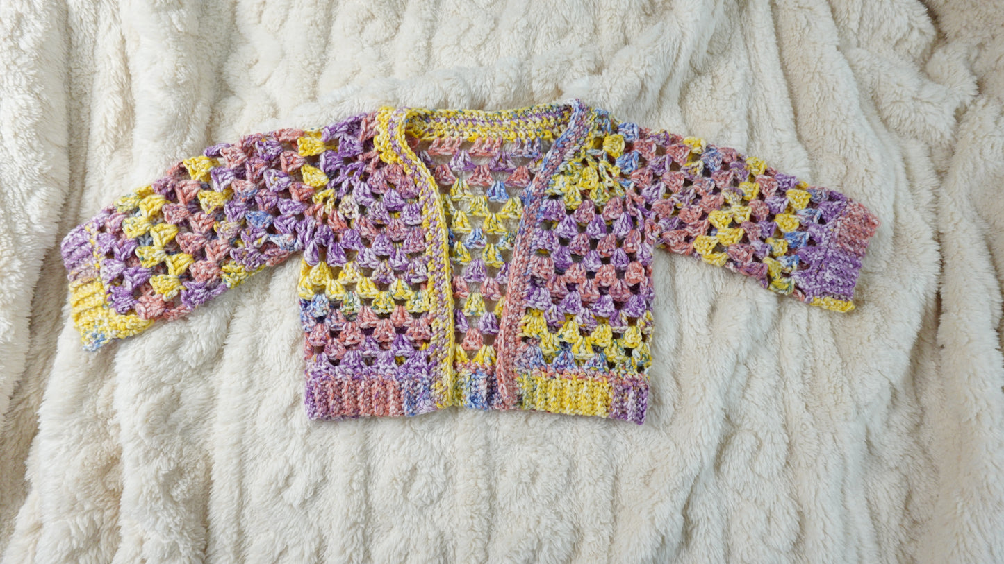 Baby Crochet Cardigan 0-3 Months