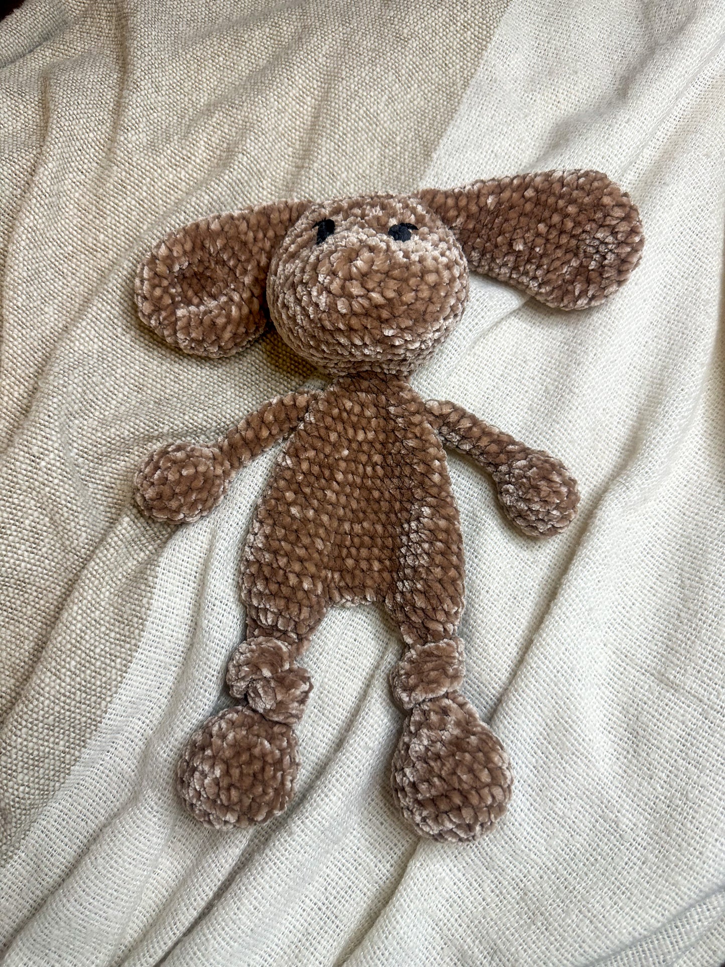 Small Velvet Knotted Bunny Stuffie