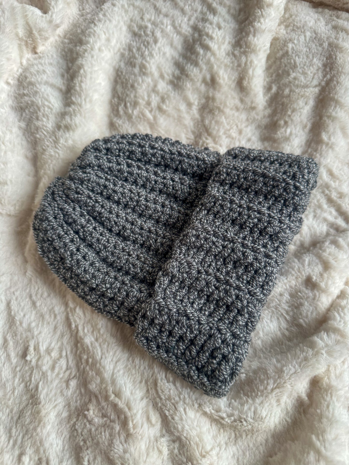 Tweed Crochet Hat - 12-24 Months