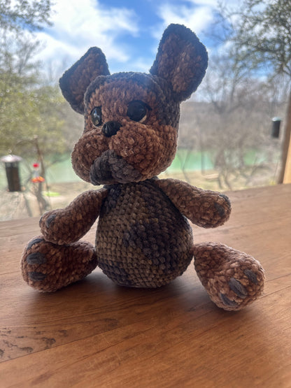 Custom Crochet Bulldog – Made to Order