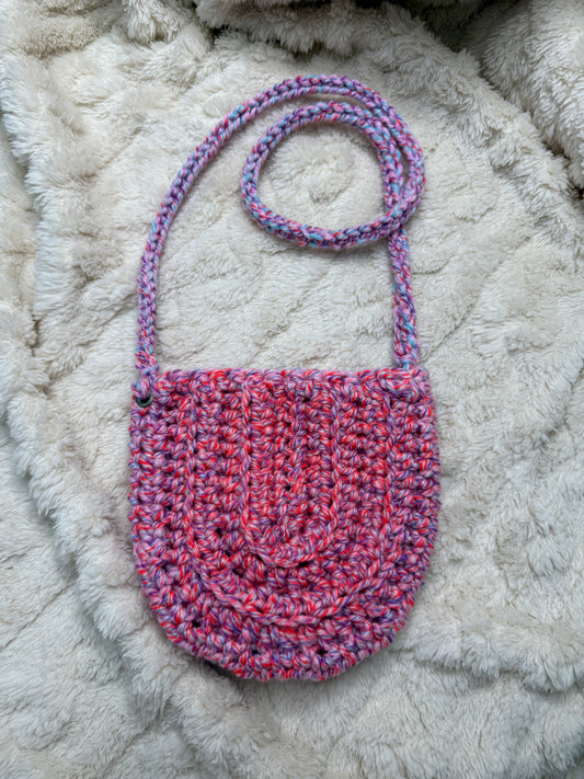 Crochet Girls Pretty In Pink purse